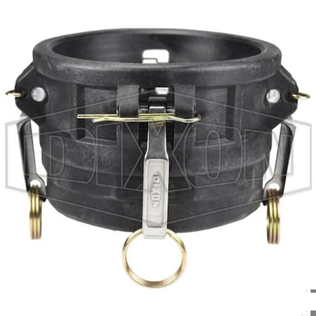 Dixon Type D Cam and Groove Coupler, 4 in Nominal, Female Coupler x FNPT End Style, Polypropylene, Domesti PPD400